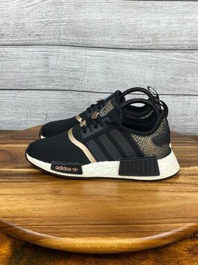 Adidas NMD R1 Black Rose Gold Shoes GY6300 Women’s Sneaker Size 6